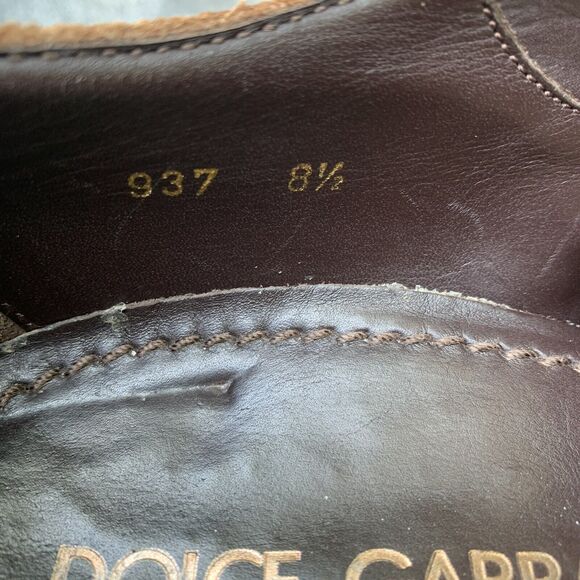 Dolce & Gabbana Nubuck Leather Ethnic Gaelic Gatsby Cap Toe Derby Oxford Sz 8.5 main image 15